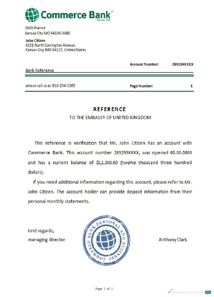 Download USA Commerce bank reference Photoshop template